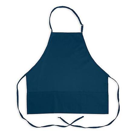 KNG 3 Pocket Adjustable Navy Bib Apron 1040NAV